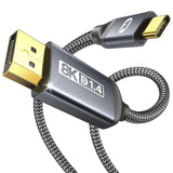 Warrky USB C to DP Cable - 8K 60Hz 1.8M