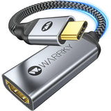 Warrky USB C to HDMI Adapter - 4K 60 Hz 0.65FT/20CM