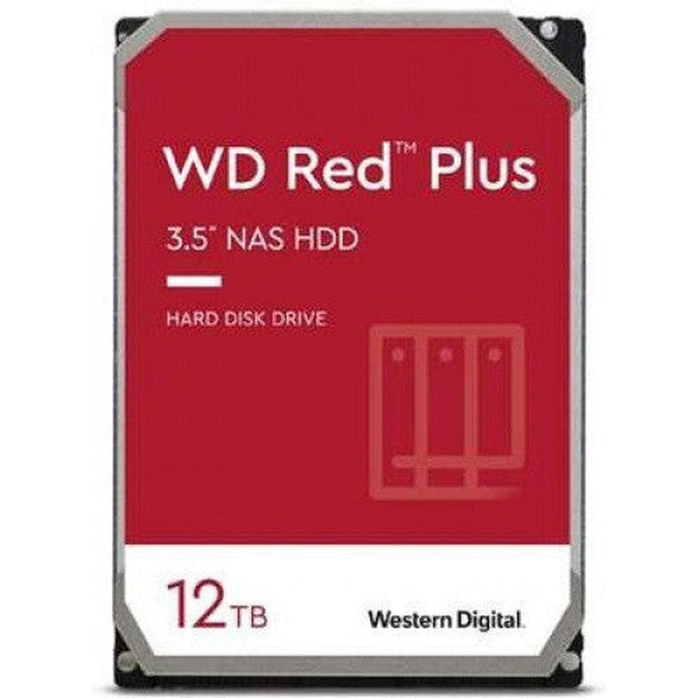 Wd 12Tb Wd Red Plus Nas Internal Hard Drive Hdd – 7200 Rpm, Sata 6 Gb/S, Cmr, 512 Mb Cache, 3.5″ – Wd120Efbx-Network Attached Storage-Other-Star Light Kuwait