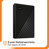 WD My Passport - 2TB / Up to 5Gb/s / USB 3.2 Gen 1 / Black / External Hard Drive