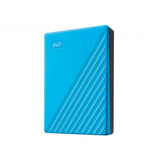 محرك أقراص صلبة محمول من ويسترن ديجيتال WD سعة 4 تيرابايت، طراز ماي باسبورت، مزود بحماية بكلمة مرور، متوافق مع نظامي التشغيل ويندوز وماك، قرص صلب خارجي أزرق (WDBPKJ0040BBL-WESN)
