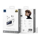 WiWU Wireless Stereo Earbuds with LCD touch screen ANC Noise Cancellation In-Ear Earphone -T22
