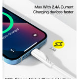 كابل بيانات وشحن YESIDO CA105 ذو 8 دبابيس مع خطاف - أسود