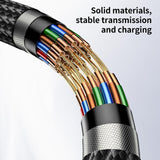 Yesido 27W Type-C to Lightning Data Cable – 3m Black)