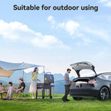 Yesido 28L Portable Car Refrigerator – Dual-Zone Cooling & Heating (Brown)