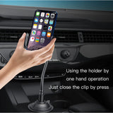 Yesido Auto Extending Clamp Car Cup Phone Holder – Long Flexible Arm & 360° Adjustable Mount