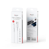 كابل بيانات وشحن سريع من يسيدو CA120 مصنوع من مادة PVC - طول 1 متر / USB / Lightning - أبيض