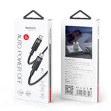 Yesido CA160 1.2m 60W Type-C to Type-C Auto Power-off Charging Cable – Black