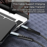 كابل شحن Yesido CA67 3A PD60W من النوع C إلى النوع C - بطول 2 متر