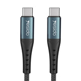 كابل شحن Yesido CA67 3A PD60W من النوع C إلى النوع C - بطول 2 متر