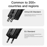 شاحن السفر العالمي Yesido MC17 - 20 واط / USB-C / USB-A / أسود