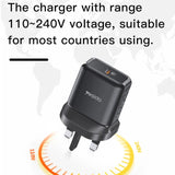 شاحن سريع Yesido YC29 PD بقوة 25 واط بمنفذ Type-C (قابس بريطاني)