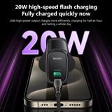 شاحن يسيدو YC76BC السريع بقوة 20 واط بمنفذ USB-C - يتضمن كابل من النوع C / أسود