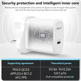 Yesido YC76BC 20W USB-C Fast Charger - Includes Type-C Cable/ White