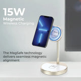 Promate 40W High Output Wireless Charging Station Gold