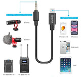 Boya 3.5Mm Male Trs To Male Lightning Adapter Cable