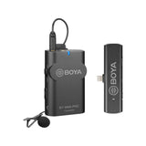 نظام ميكروفون لاسلكي Boya BY-WM4 PRO-K4 بتردد 2.4 جيجاهرتز لأجهزة iOS (جهاز استقبال وجهازَي إرسال)