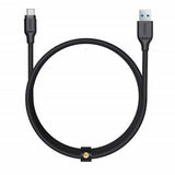 Aukey Braided Nylon USB 3.1 GEN1 to USB-C Cable (2m / 6.6ft) - Black