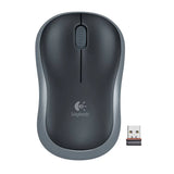 Logitech Mouse M185 Wireless Nano - Black and Grey