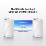 TP-Link Deco BE68 BE14000 Tri-Band Whole Home Mesh WiFi 7 System (10Gbps LAN), 3-Units