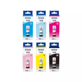 Epson 108 Original 6-Color EcoTank Ink Bottle Set – 70ml Each