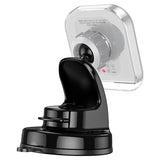 HOCO HW18 Crystal magnetic wireless fast charging car holder(center console) - Grey