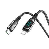 Hoco Charging Power Display 2.4A Usb To Lightning Cable 1.2M - S51