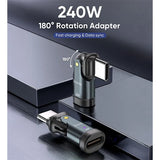 iENGAGE 240W Rotating Head USB-C Connector Cable