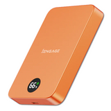 iEngage 10000mAh Semi-Solid Battery Wireless Charging Power Bank (Orange)