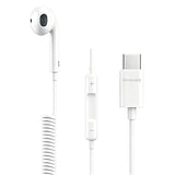 iENGAGE Coiled Wired Mono Headset with USB-C Connector