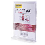 حامل بطاقات Kejea المتكامل على شكل حرف T، طراز K-6280، مقاس A4 (297 × 210 مم) - عمودي