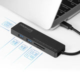 Promate Multi-Function High Speed USB-C Hub 2 USB 3.0 Ports, HDMI Port,MicroSD & SD Card Slot
