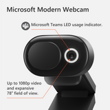 Microsoft Modern Webcam - 1080p / 30fps / USB 2.0 / Black - Webcam