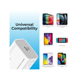Promate PowerPort 20PD 20W Power Delivery USB-C Wall Charger White