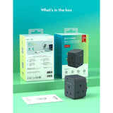 Ravpower Rp-Pc1066 Gan 45W Extender With 3 Ac Outlets And 2 Usb c