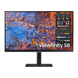 Samsung 27" S8 ViewFinity 4K Monitor with USB-C - 27.0" 4K / 5ms / 60Hz / HDMI 2.0/DisplayPort 1.4/USB-C/Ethernet / Black - Monitor