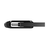 Sandisk Ultra Dual Drive Go Flash Drive – 128Gb/ 400Mb/S/ Usb 3.1 Gen 1/ Usb-C/ Black