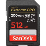 SanDisk Extreme Pro SD Card - 512GB / Up to 200MB/s