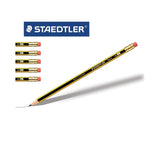 قلم رصاص ستيدلر نوريس برأس مطاطي، علبة من 12 قلمًا - ST-122-Hba-53