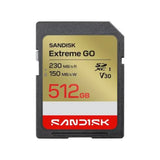 SanDisk Extreme GO 512GB SDXC UHS-I Memory Card Read Speed Up to 230MB/s