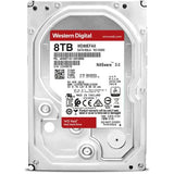 قرص صلب WD Red سعة 8 تيرابايت للشبكات (NAS) - 5400 دورة في الدقيقة، فئة SATA، سرعة نقل بيانات 6 جيجابت/ثانية، ذاكرة تخزين مؤقتة 128 ميجابايت، 3.5 بوصة - WD80Efax