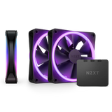 Nzxt F120Rgb Duo - 120Mm Dual-Sided Rgb Fan Triple Pack Black
