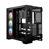 علبة كمبيوتر Corsair iCue Link 6500X RGB متوسطة الحجم، لون أسود