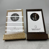 Vertical Desk Sign A6 Wood PS Bulk Packaging
