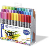 120 Staedtler Double Ended Fibre Tip Pens-Drawing And Coloring-Staedtler-Star Light Kuwait