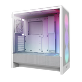 Nzxt H5 Flow Rgb (2024) Compact Mid-Tower Atx Case With Rgb Fans - White