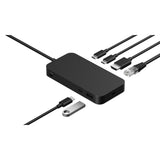 Microsoft Surface USB4 Dock - USB Type-C / USB-A 3.2 Gen 2 / HDMI 2.1 / Gigabit Ethernet - Black
