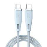 كابل Ravpower Rp-Cb1037 بقوة 60 واط، طوله 1.2 متر، مزود بمنفذ USB 2.0، تياره 3 أمبير، لون أزرق فاتح