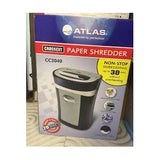 Atlas Cross Cut Shredder 20 Sheets Credit Card Cd Cc2040