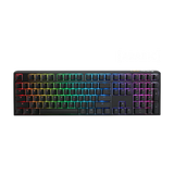 Ducky One 3 Pbt Hot Swap Full Size Blue Switch Cherry Rgb Wired Mechanical Gaming Keyboard Arabic - Classic Black